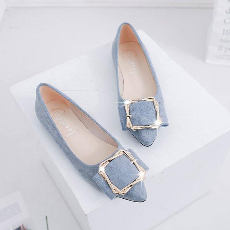 Daily Suede Pointed Toe Elegant Flats