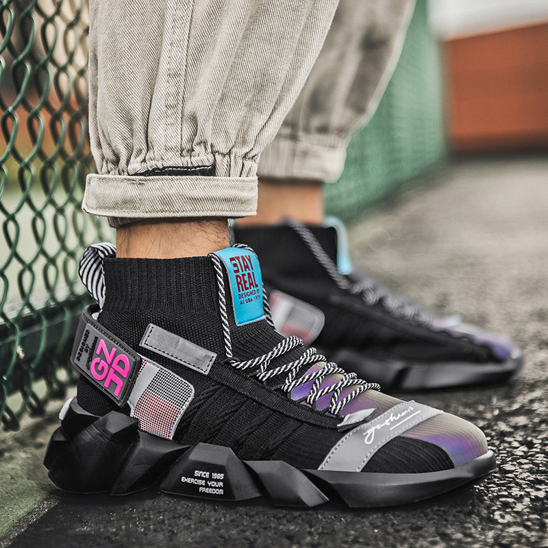 Outdoor High-Top Socks Sneakers