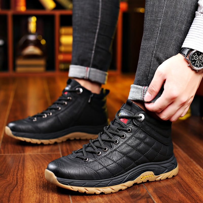 Winter Velvet Zipper Warm Shoes
