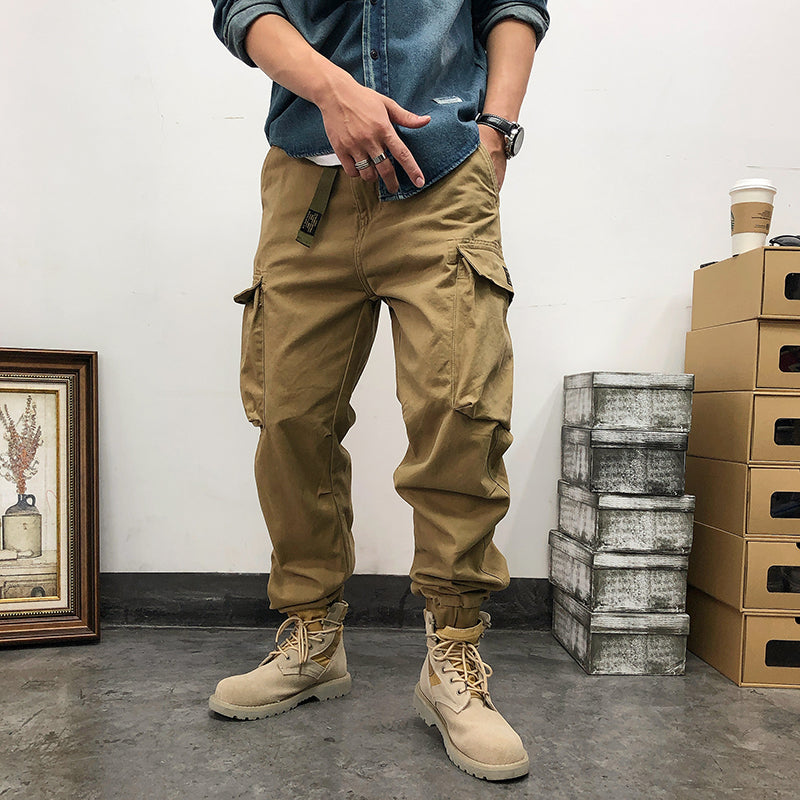 Retro Big Pocket Loose-fit Overalls
