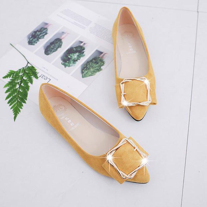 Daily Suede Pointed Toe Elegant Flats
