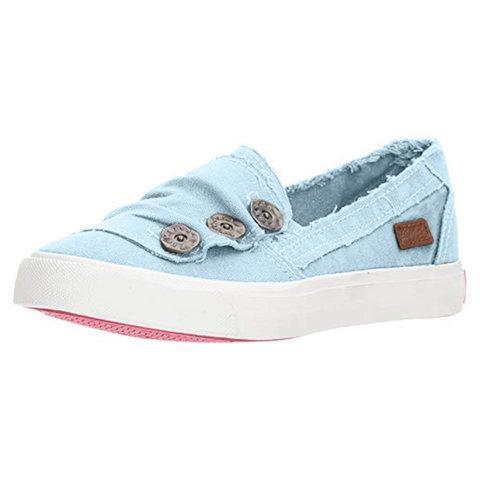Women Casual Button Comfy Sneaker