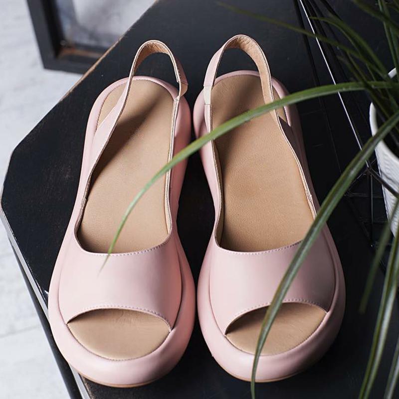 Faux Leather Sandals