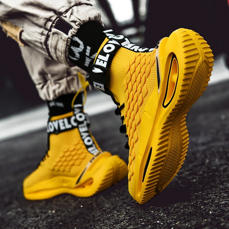 2020 New Fish Scale Breathable High-Top Sneakers