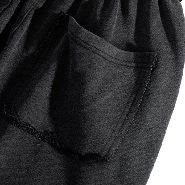 Smiley Graffiti Print Loose Straight-Leg Pants