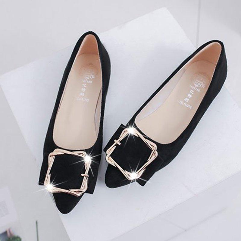 Daily Suede Pointed Toe Elegant Flats