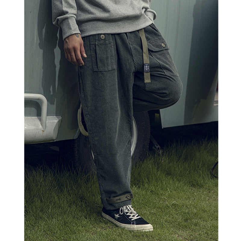 Japanese Retro Corduroy Overalls
