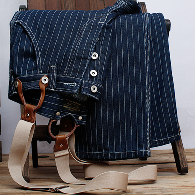 Retro Striped Jeans