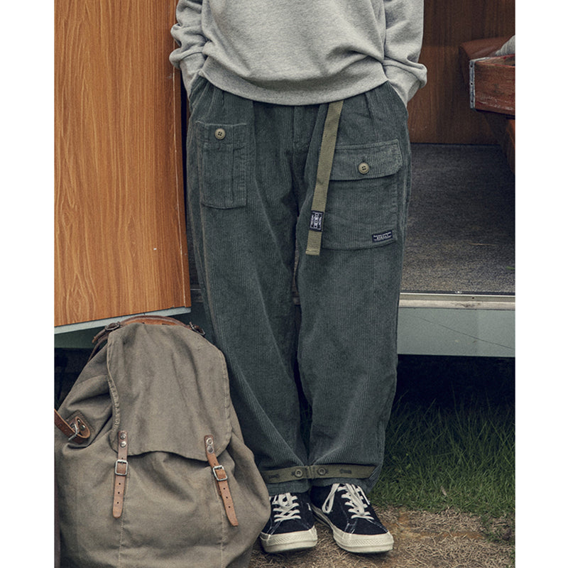 Japanese Retro Corduroy Overalls