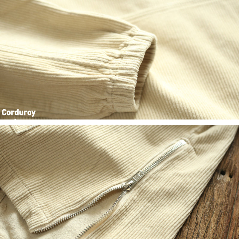 Japanese Hooded Corduroy Jacket