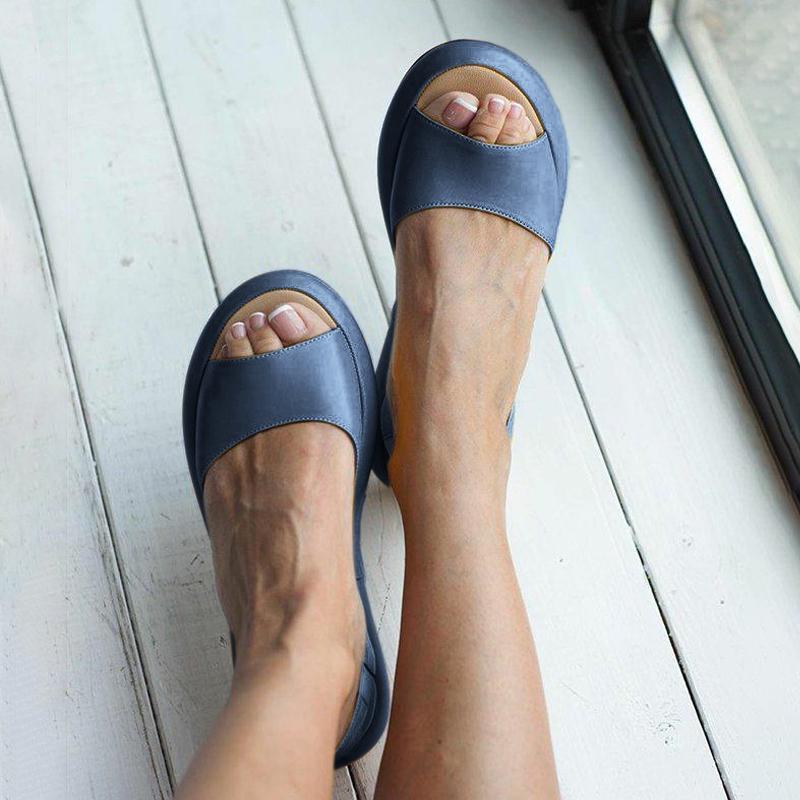 Faux Leather Sandals