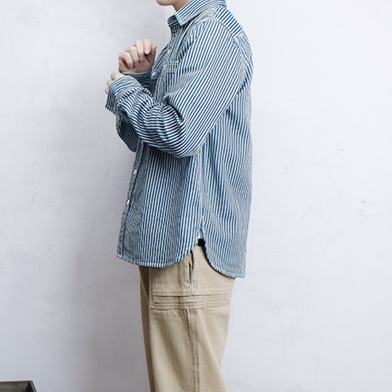 American Retro Vertical Stripes Shirts
