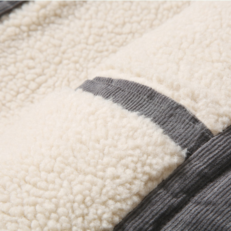 Corduroy Lamb Wool Jacket