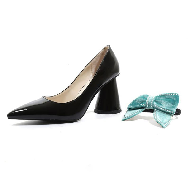 Genuine Leather Spring/fall Chunky Heel Date Shoes