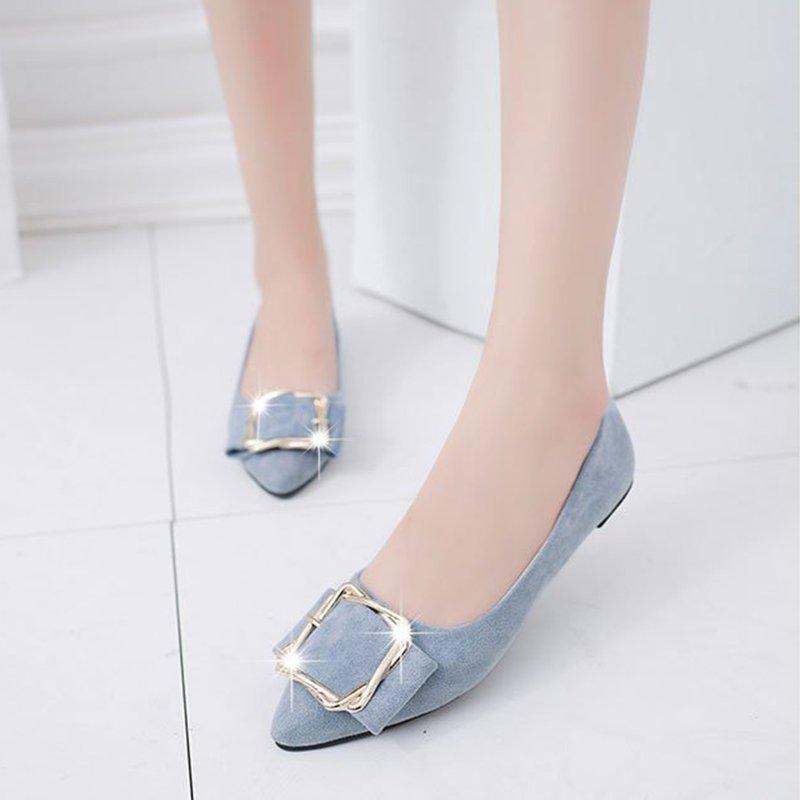 Daily Suede Pointed Toe Elegant Flats