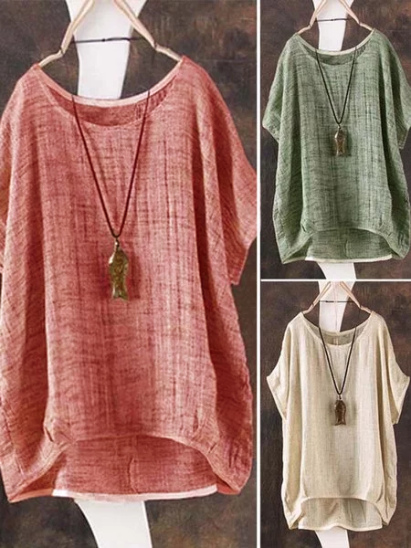 Short Sleeve Bamboo Fiber Summer T-Shirt