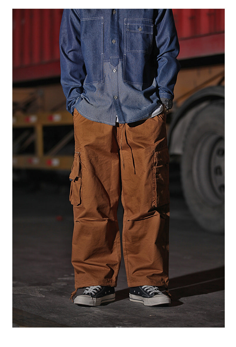 Japanese Loose Drawstring Overalls