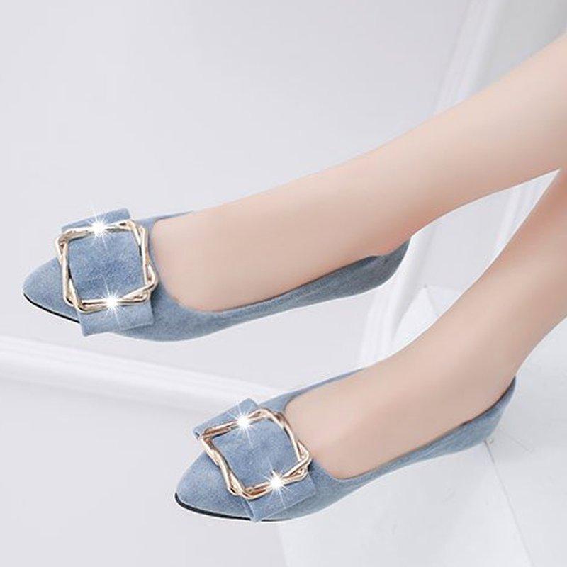 Daily Suede Pointed Toe Elegant Flats