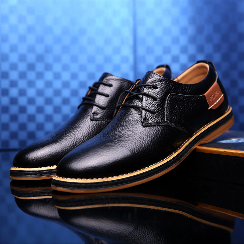 Vintage Business Casual Leather Shoes