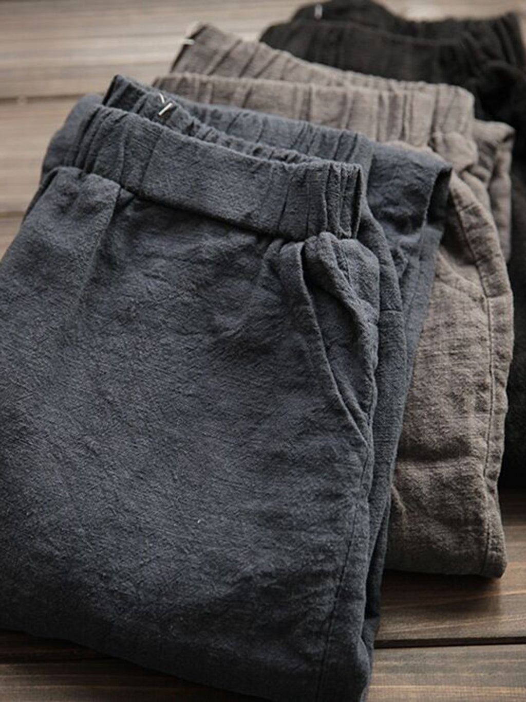 Gray Simple Basic Shift Solid Plus Size Pants