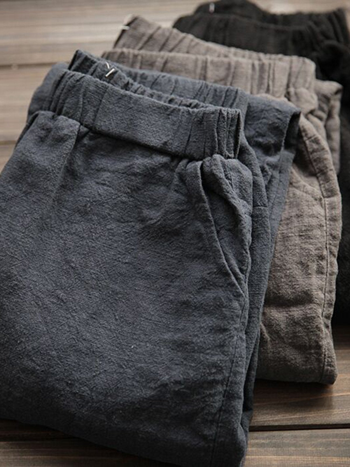 Gray Simple Basic Shift Solid Plus Size Pants
