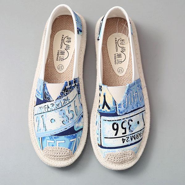Women Flats Shoes Slip On Casual Ladies Canvas Shoes