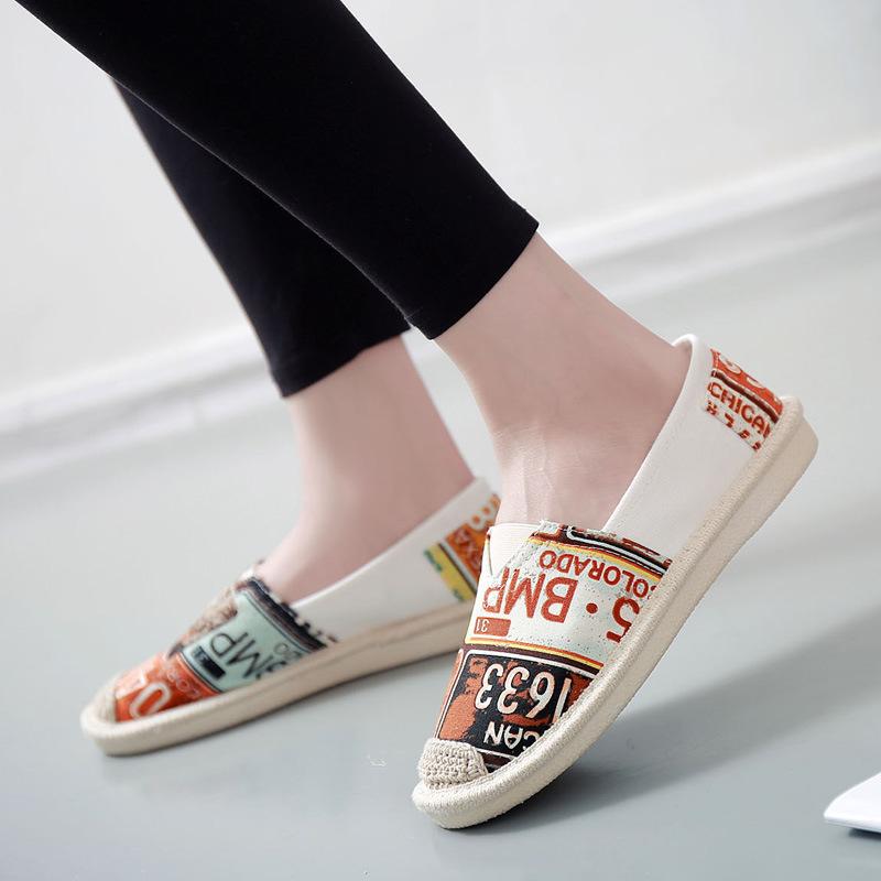 Women Flats Shoes Slip On Casual Ladies Canvas Shoes