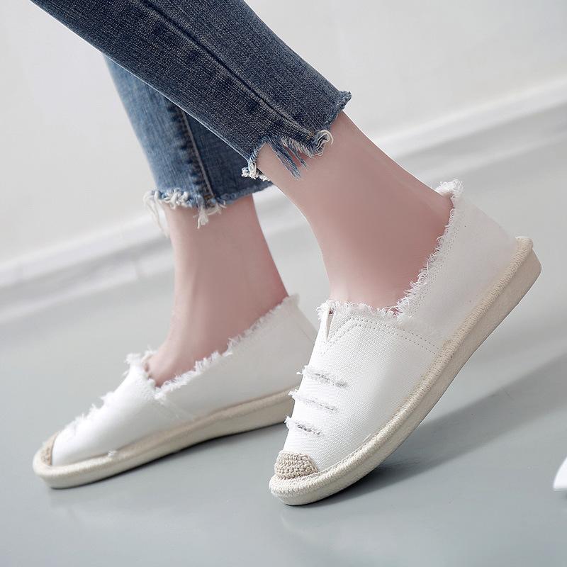 Women Flats Shoes Slip On Casual Ladies Canvas Shoes