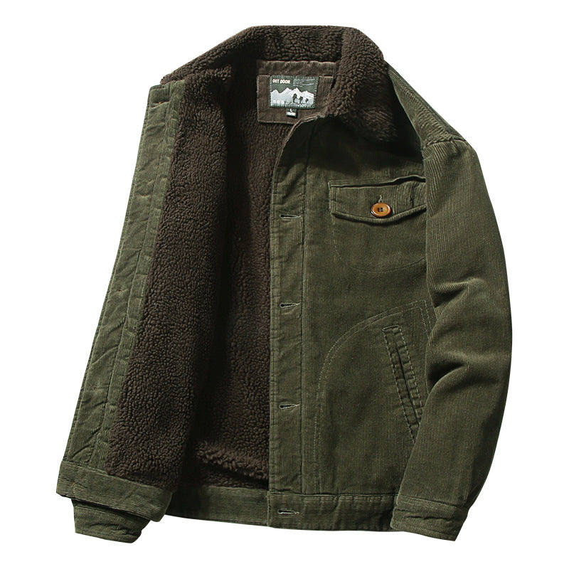 Corduroy Lamb Wool Jacket