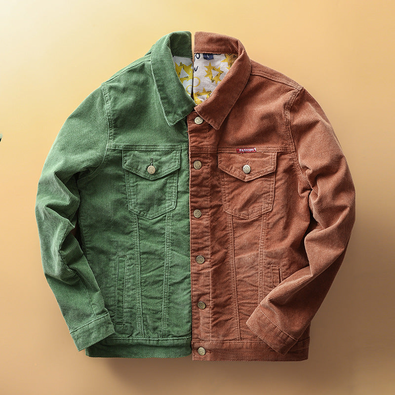 Japanese Retro Corduroy Jacket