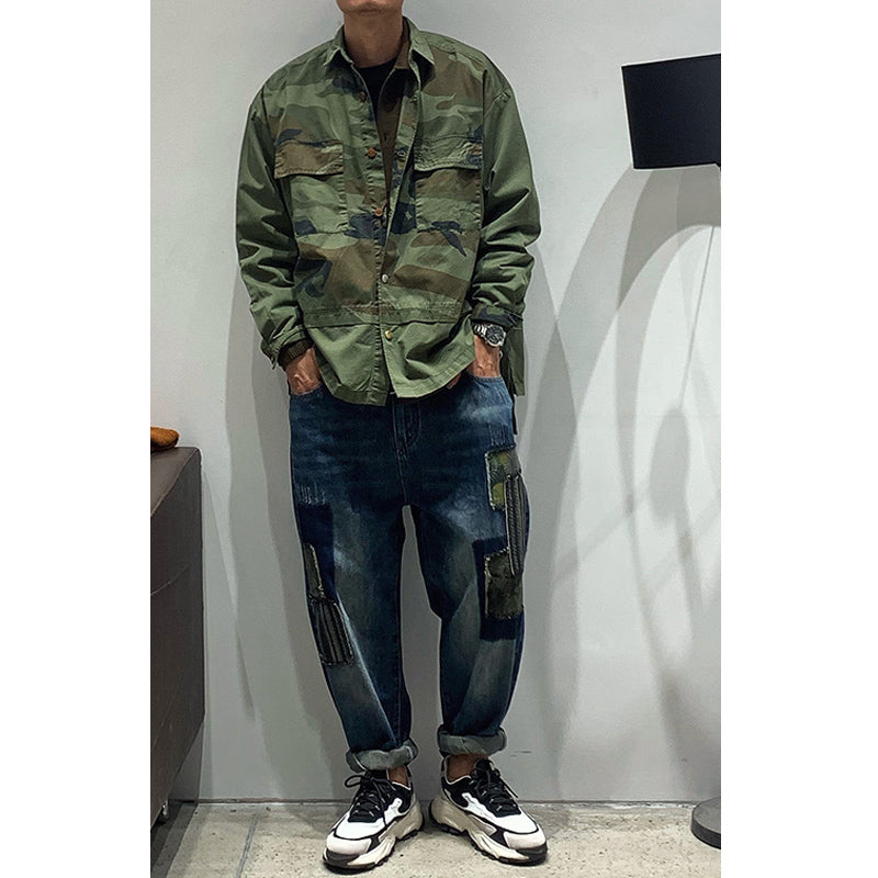 Japanese Camouflage Shirt Jacket