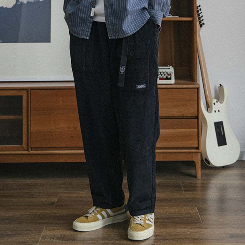 Japanese Retro Corduroy Overalls