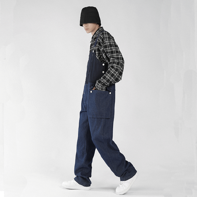 Trendy All-Match Loose Casual Overalls