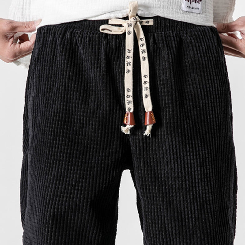 Retro Corduroy Casual Pants