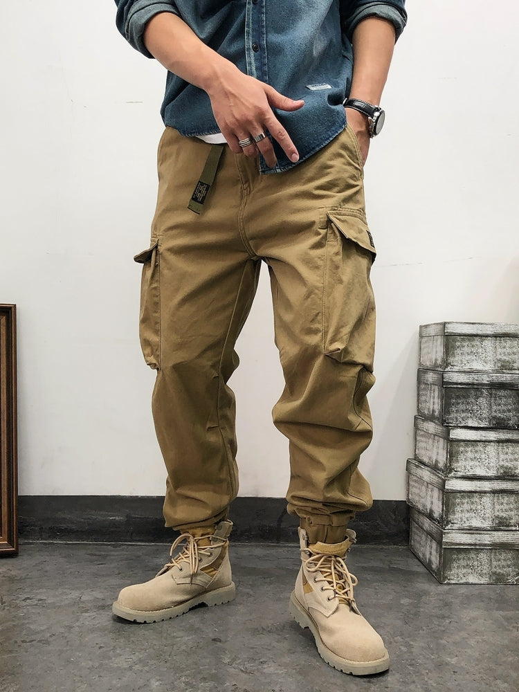 Retro Big Pocket Loose-fit Overalls
