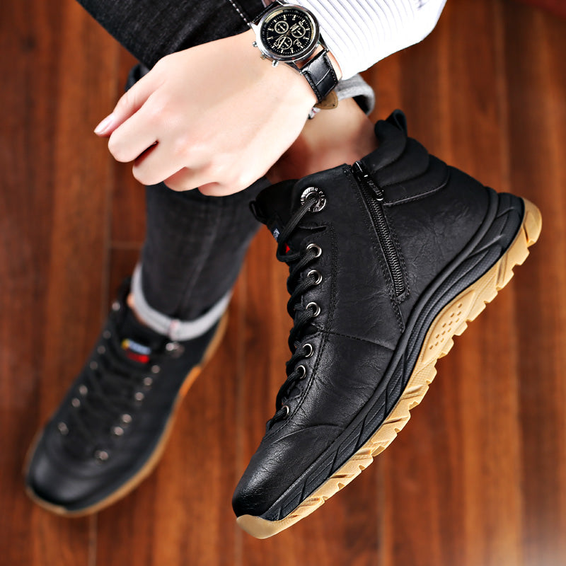 Winter Velvet Zipper Warm Shoes