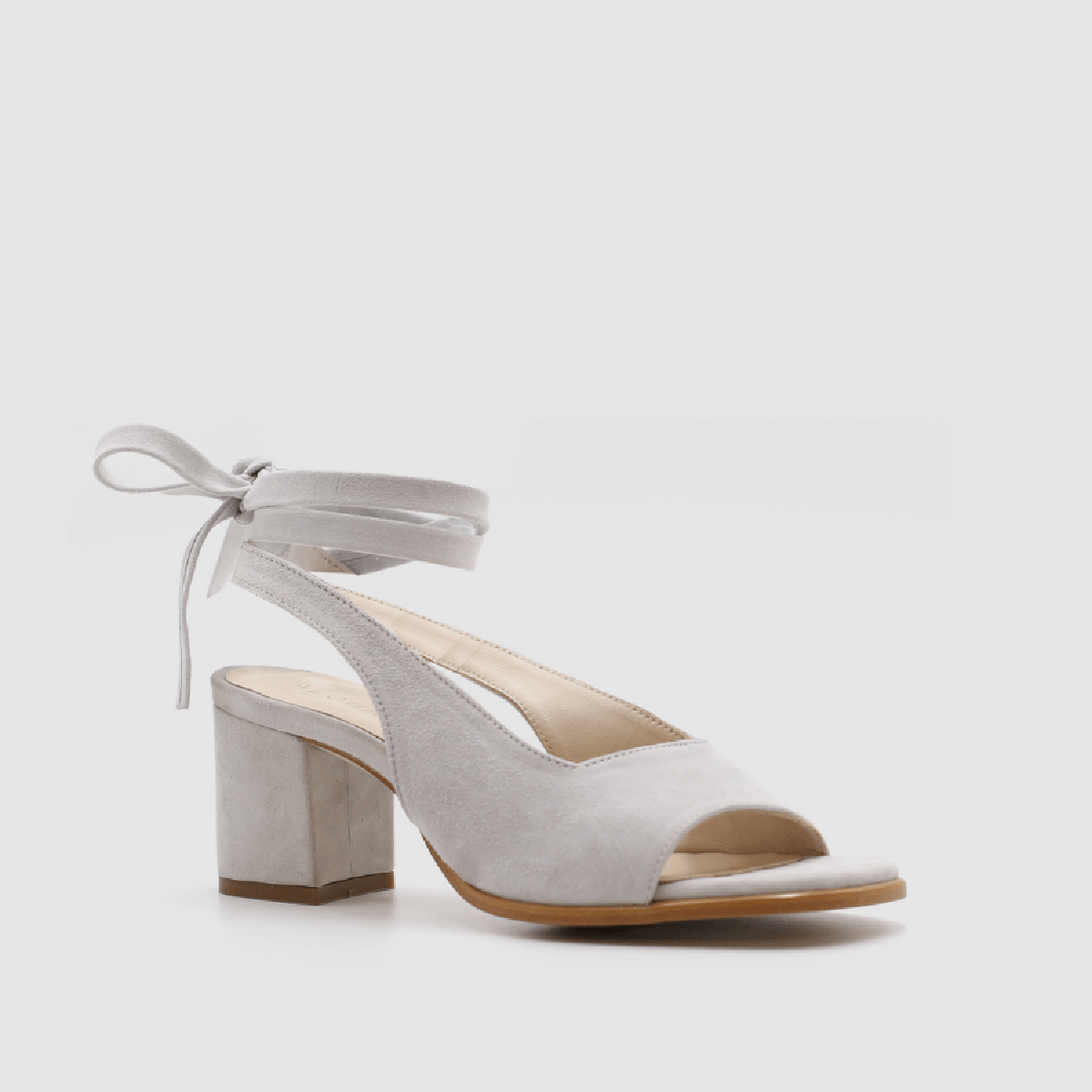 Women Bandage Suede Pumps Holiday Summer Chunky Heel Sandals