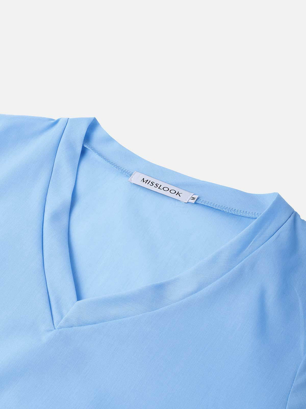 Casual Solid V-Neck Plus Size Dress