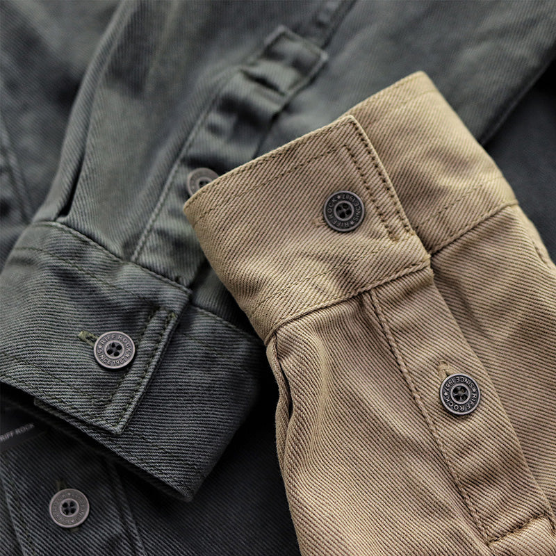 Vintage Workwear Casual Top Shirt
