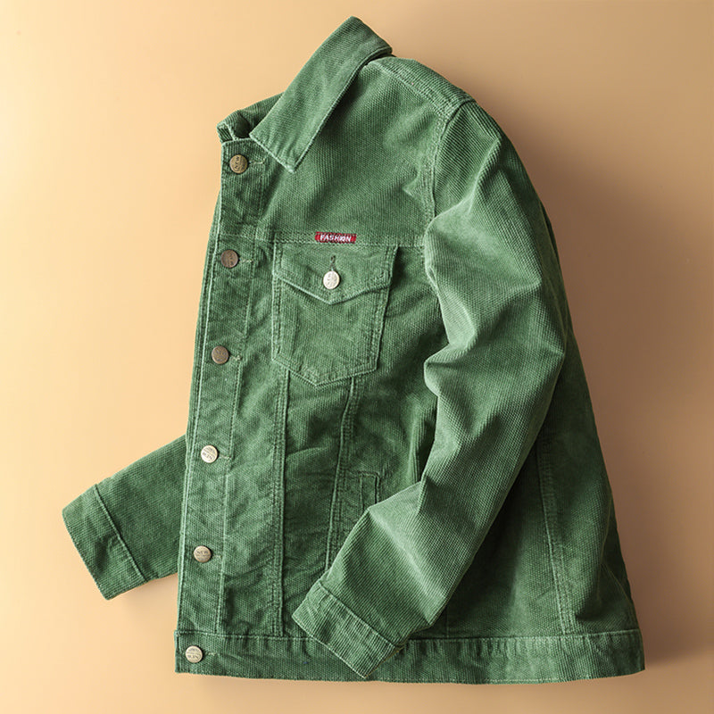 Japanese Retro Corduroy Jacket