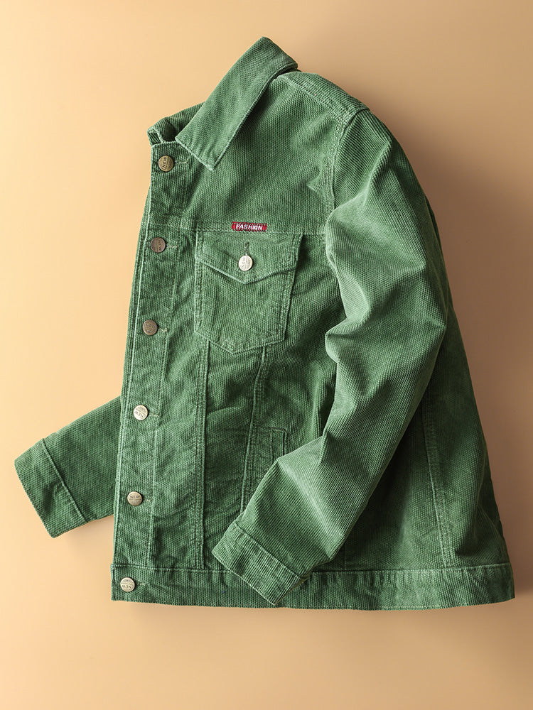 Japanese Retro Corduroy Jacket