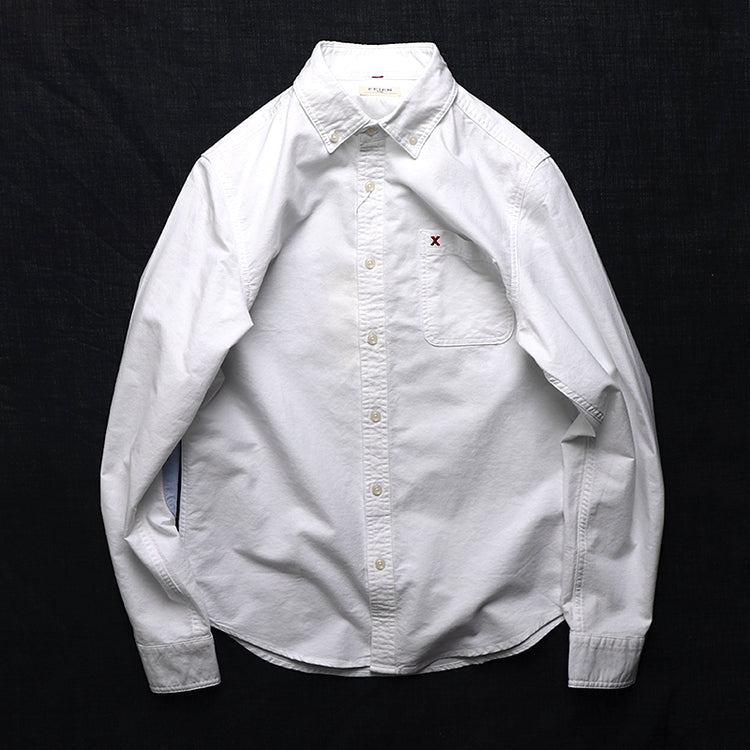 Vintage Cotton Oxford Long Sleeve Shirt
