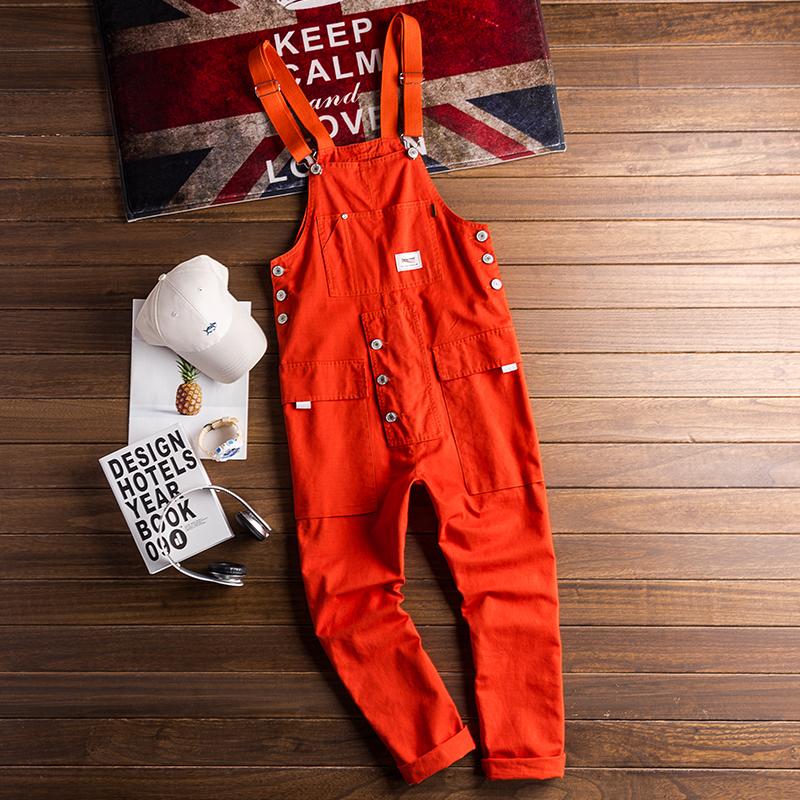 Retro Casual Multi-Pocket Jumpsuits