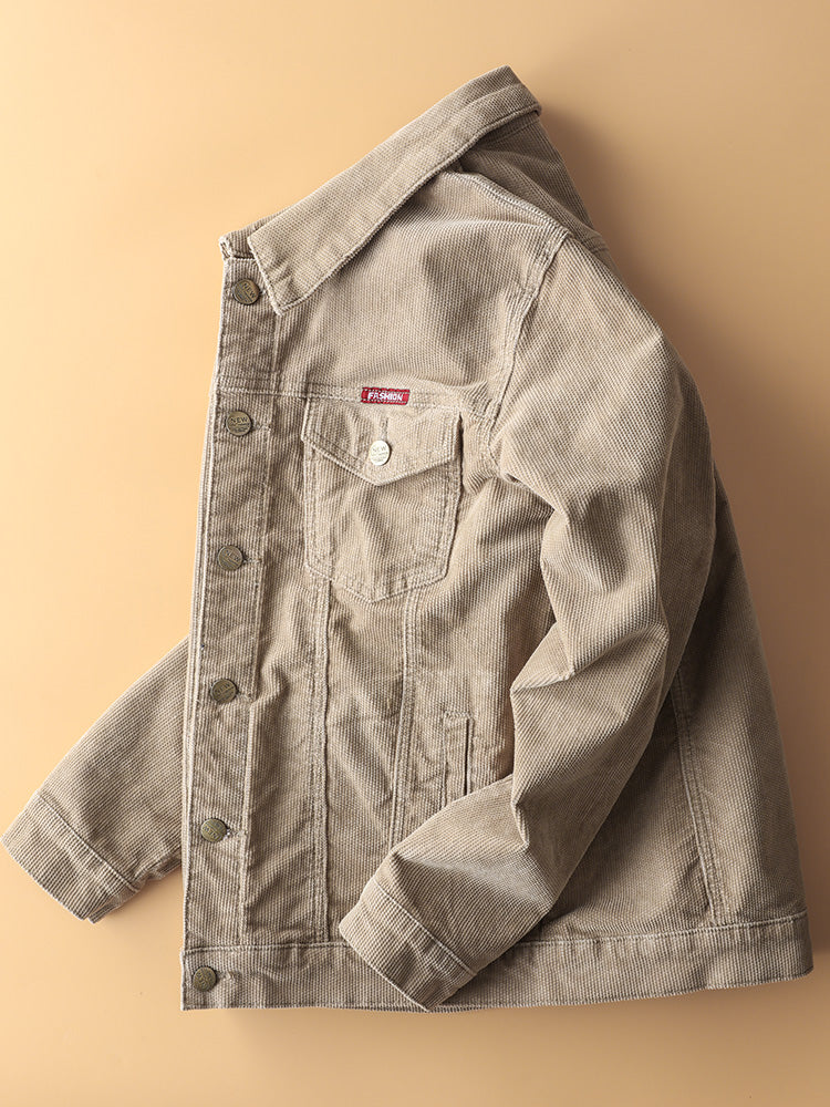 Japanese Retro Corduroy Jacket