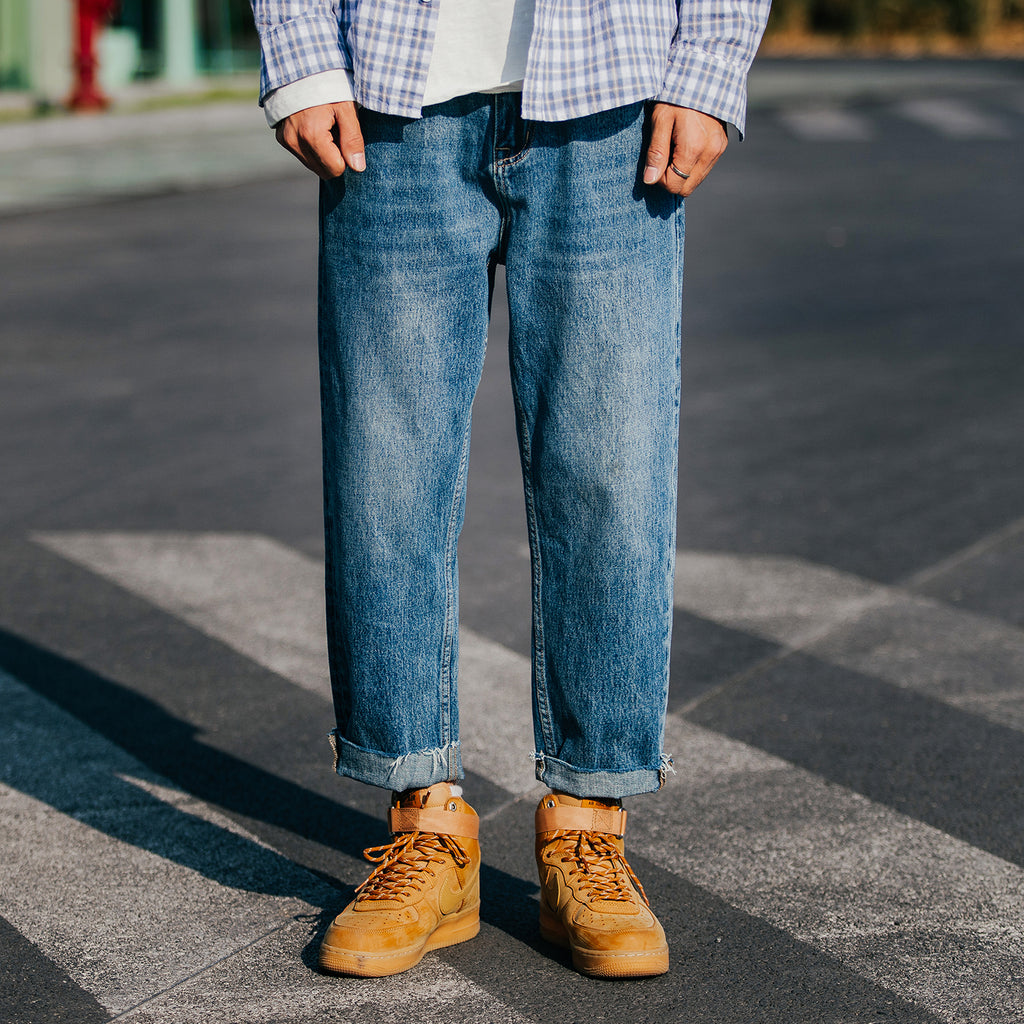 Japanese Vintage Washed Raw Jeans