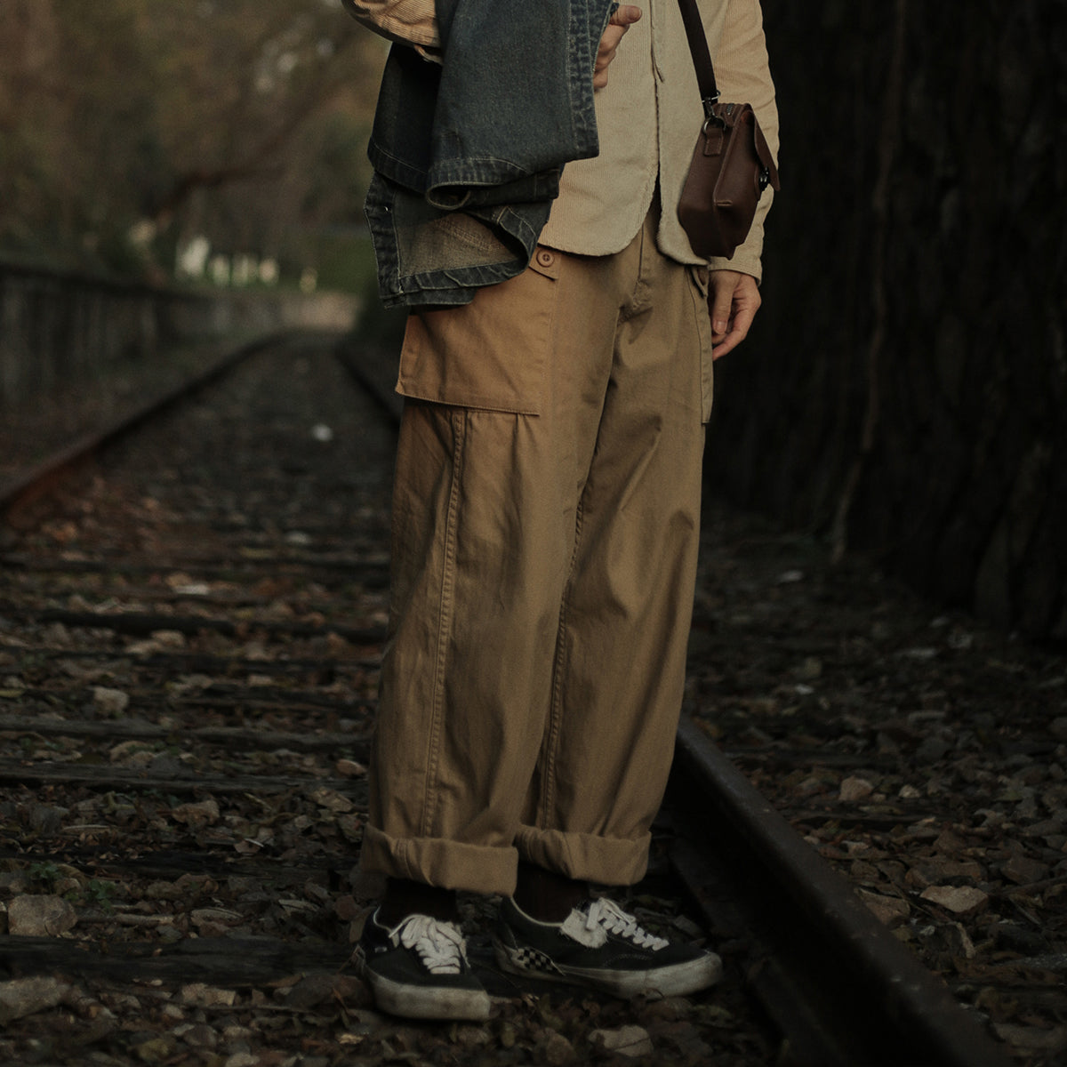 Japanese Retro Loose Straight-leg Pants