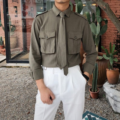 Retro British Pocket Shirts