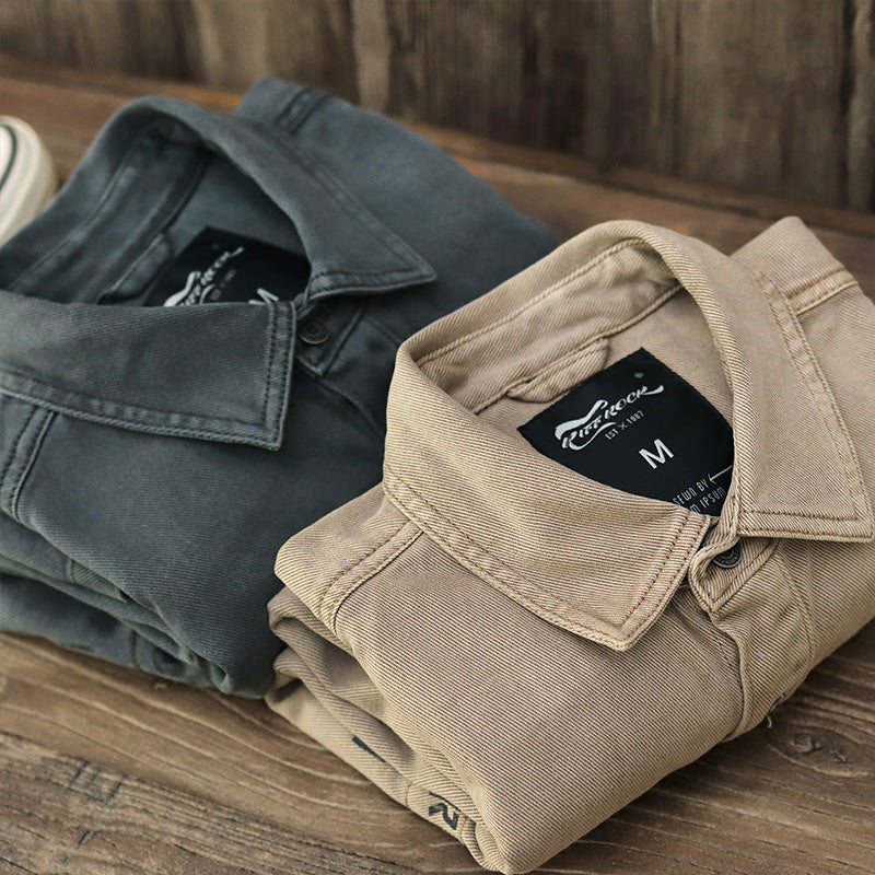 Vintage Workwear Casual Top Shirt