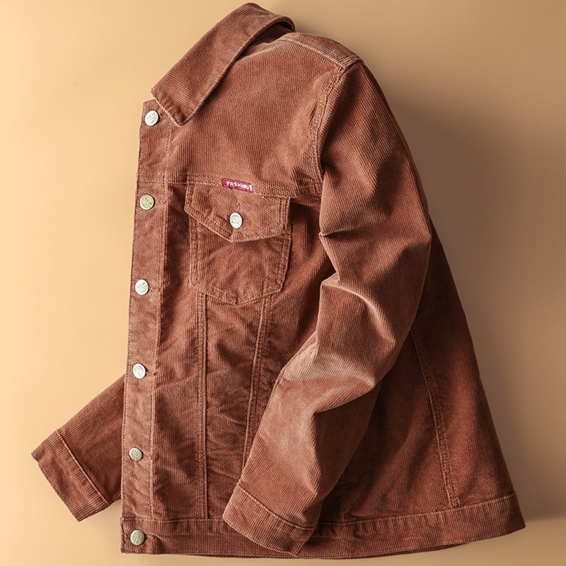Japanese Retro Corduroy Jacket