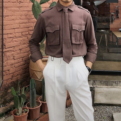 Retro British Pocket Shirts